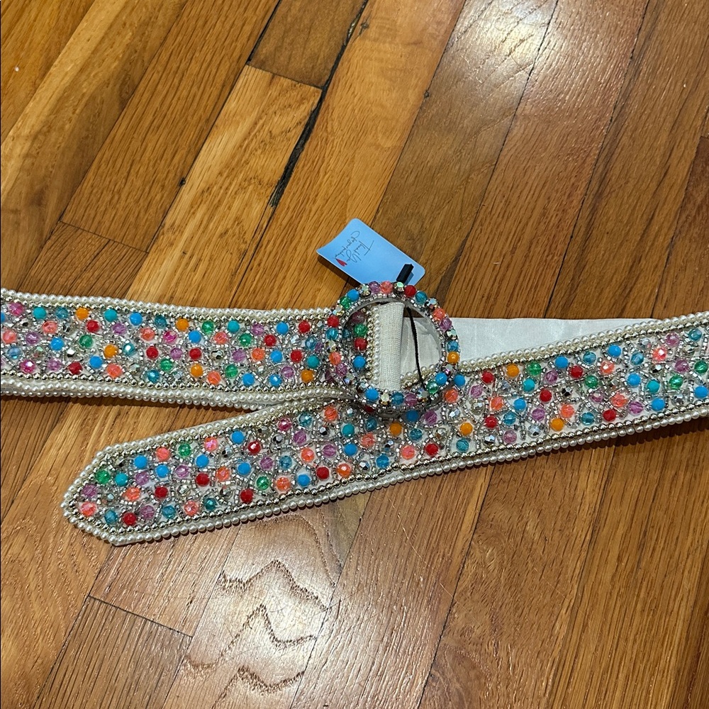 VTG Beaded Women's Belt - epic!